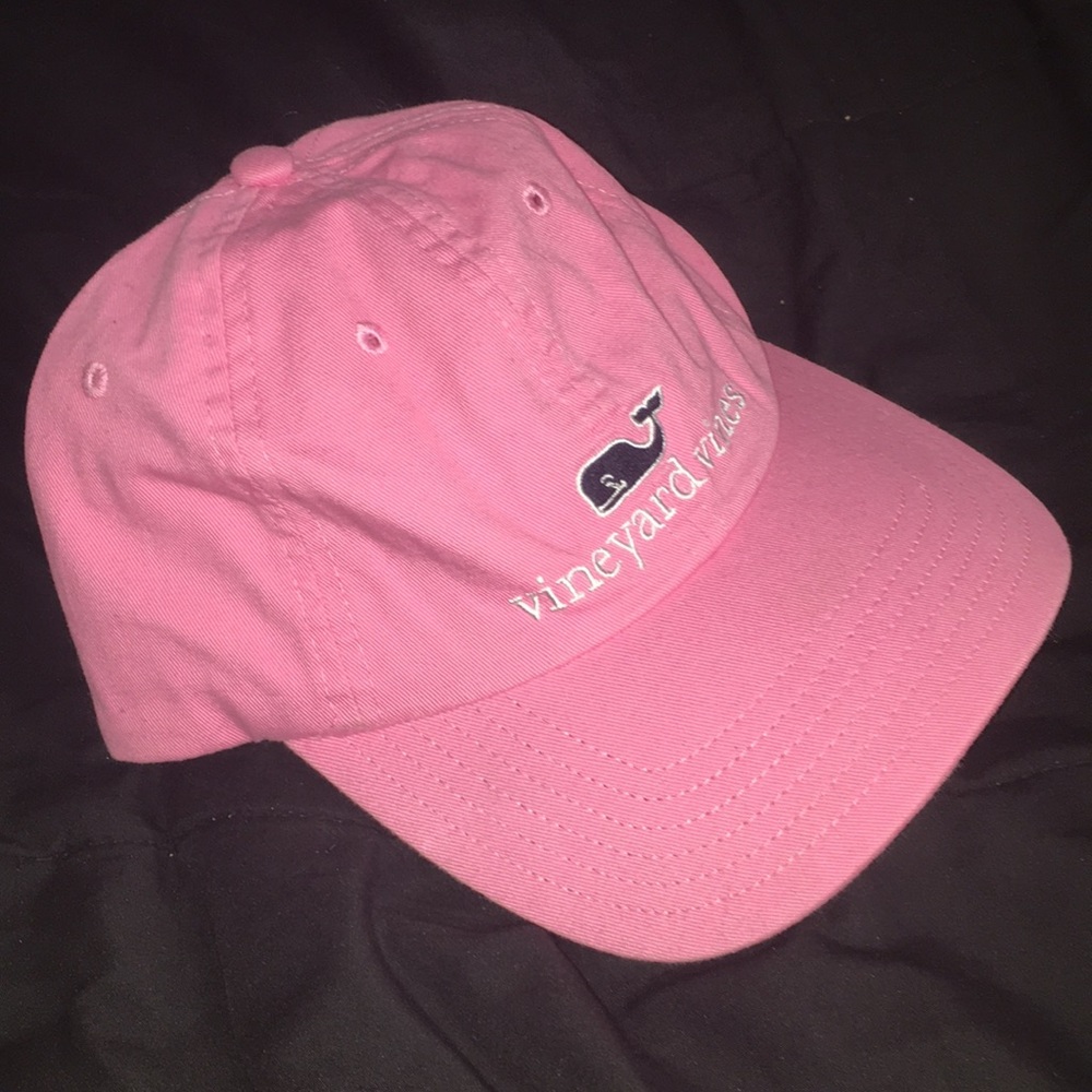 Pink Vineyard Vines baseball hat